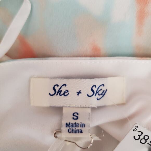 She and Sky Tie Dye Layered Tank Small - Picture 5 of 6